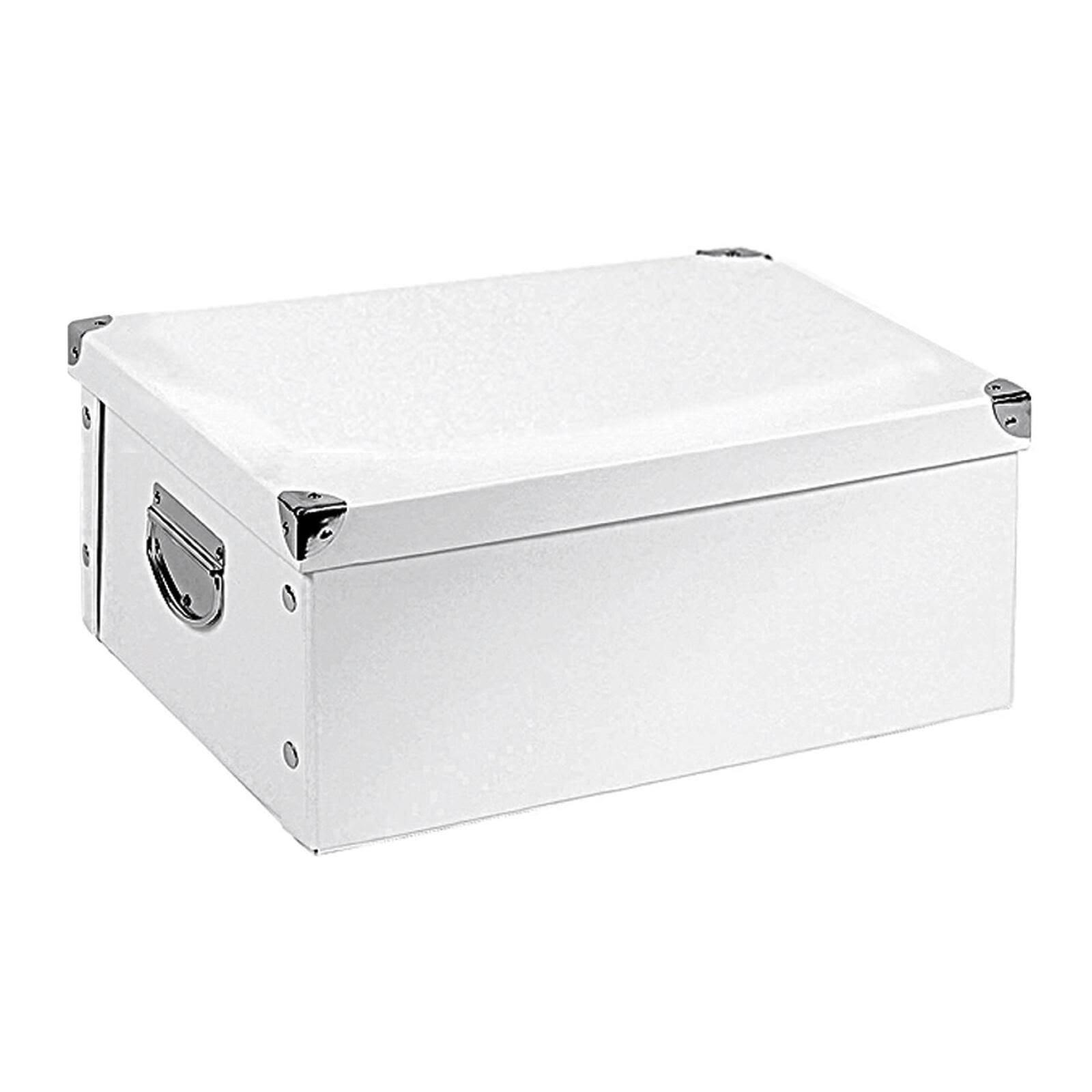Zeller Present Aufbewahrungsbox Karton weiss 40x33x17cm - kaufen