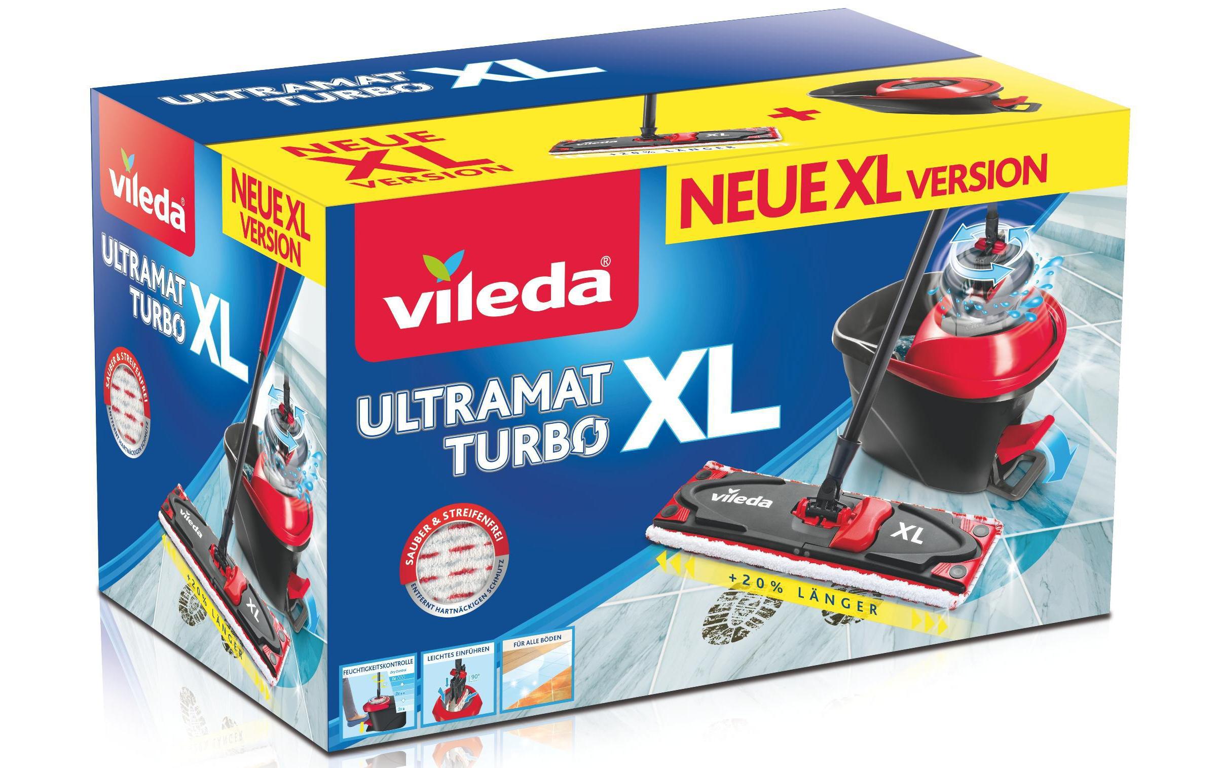 Vileda UltraMat XL Turbo Floor Mop Set