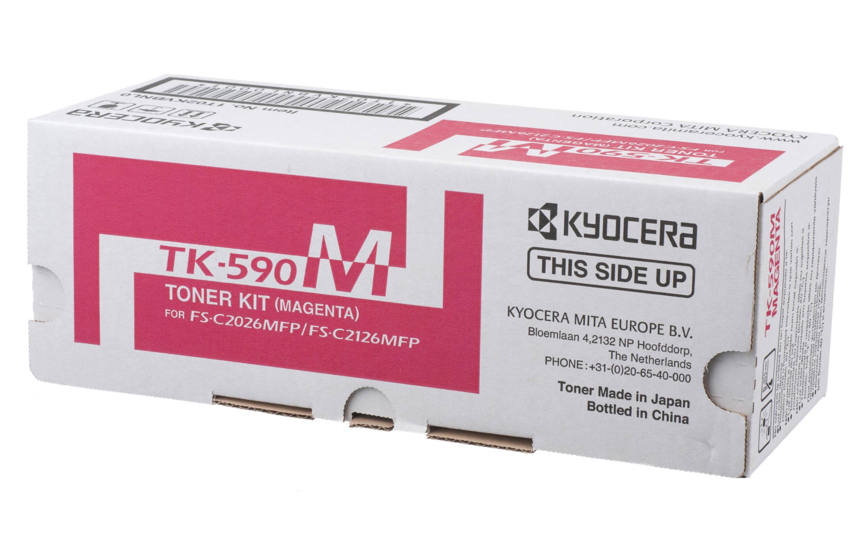 Kyocera TK-590M, toner, magenta per circa 5.000 pagine, Mita FS-C2026MFP,  FS-C2126MFP, FS-C5250DN