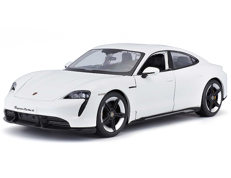 Bburago Porsche Taycan Turbo S Weiss - kaufen bei