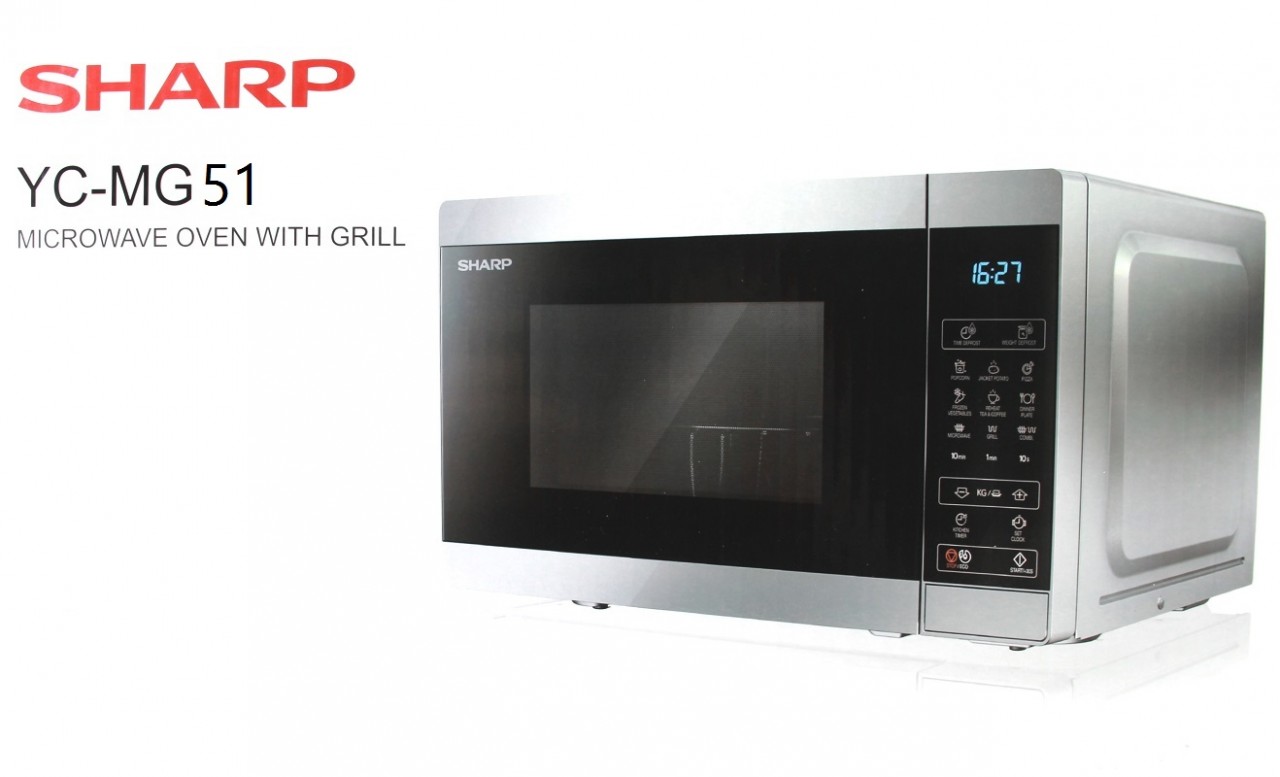 Sharp YCMG51EB 25 liter 900W combi microwave black Buchmann Direct