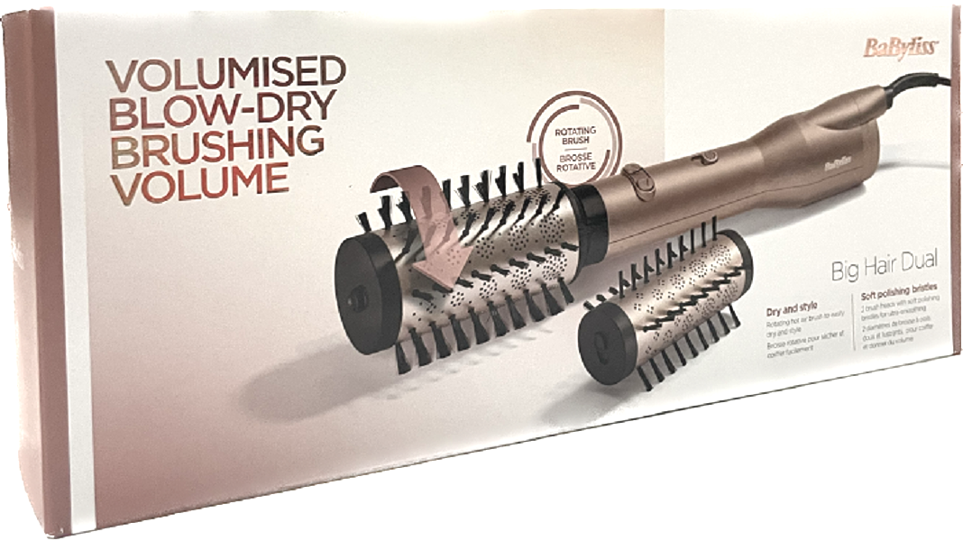 BaByliss Big Hair Dual AS952E hot air brush with ionic technology - buy ...