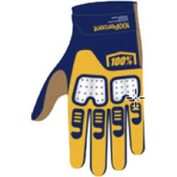 100percent Guanti LANGDALE blu M