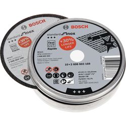 Bosch Professional Disco di separazione dritta Standard Inox 115 x 1 mm, 10 pz
