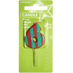 Amscan Mini number candle 6 about 4.5cm