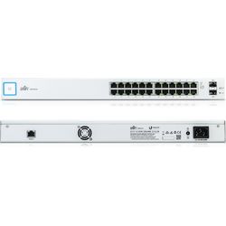 Ubiquiti Réseaux UniFi US-24 Géré Gigabit Ethernet (10/100/1000) 1U Argent Blanc Commutateur réseau