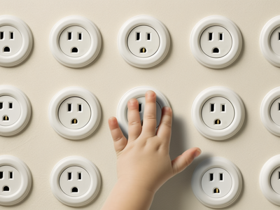 Steckdosenabdeckungen: Schützen Sie Ihr Baby vor elektrischen Gefahren.