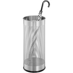 Durable Supporto per ombrelli rotondo 28,5 lt. 335023 argento, metallo 620x260mm