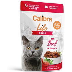 Calibra Wet food Life Adult beef in sauce 28x 85 g