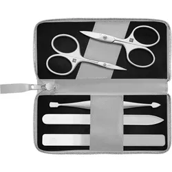 Zwilling Beauty Set di cura delle unghie 5 pezzi con forbici per unghie e pelle grigie
