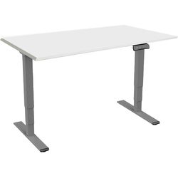Contini height adjustable office table 2.0x0.9m gray / frame gray RAL 7045