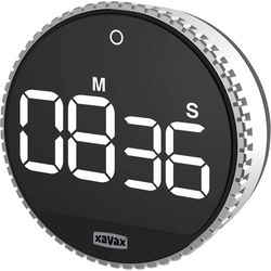 Xavax 185858 Timer, rotazione, digitale argento-nero