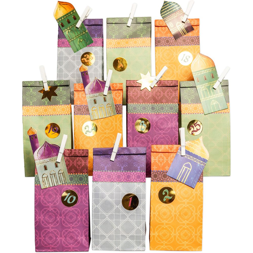 Papierdrachen Calendrier du Ramadan - violet - or - acheter chez
