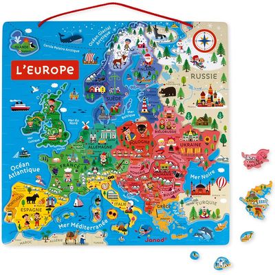 Janod Magnetische Karte Europa 45x45cm Bild 2