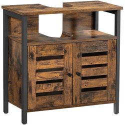 VASAGLE Mobiletto sotto lavabo 60 x 60 cm, Marrone