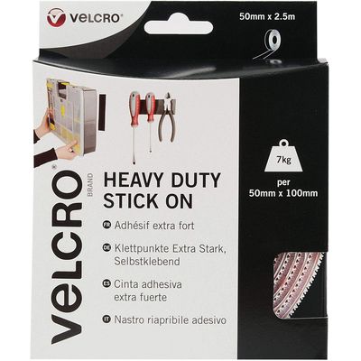 Velcro ® Bande Velcro extra forte auto-adhésive crochet &amp; boucle 50 mm x 2,5 m blanc Bild 2