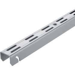 ELEMENT-SYSTEM Hanging rail 2-row white aluminum L2000 mm