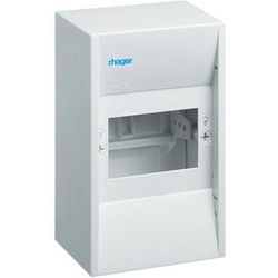 Hager Gamma small distribution board, 4PLE IP30 1xPE 1xN
