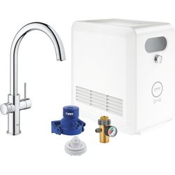 Grohe Rubinetto da cucina Blue Professional C-uscita Set Cromo
