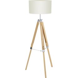 Eglo leuchten Lampada da terra LANTADA naturale escl. E27 1x60W