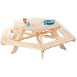 Pinolino Garden bench children's seating set Nicki 6-sided