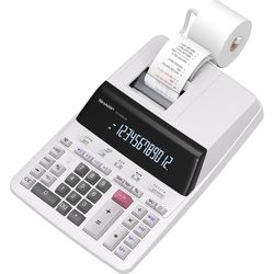 Sharp Calculator Power CS2635LW gray 12-digit