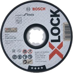Bosch Professional Disco di separazione dritta X-LOCK Expert per Inox 125 x 1.6