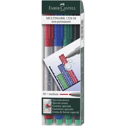 Faber-Castell Marker Multimark nonpermanent 4er Etui