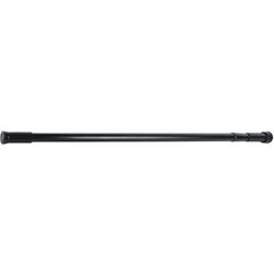 MSV Asta doccia alluminio lucido nera 140 - 260 cm
