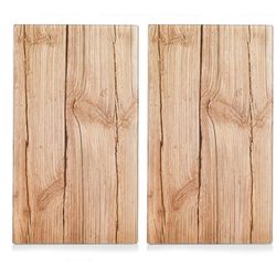 Zeller Present Piastre coprifornello Glas Wood 2 pezzi 30x52cm