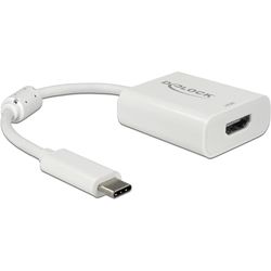 Delock adapter usb type-c - hdmi ,4k hdr, weiss