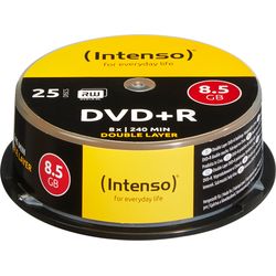 Intenso DVD+R Cake Box 8.5GB 4311144 8X DL 25 PCS