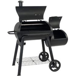Landmann Charcoal Grill Smoker Vinson 200 - Black