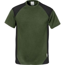 Fristads T-shirt 7046 THV verde militare-nero, tg. l.