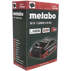 Metabo Batteria LiHDX CAS 18V 4,0 Ah di ricambio 624974000