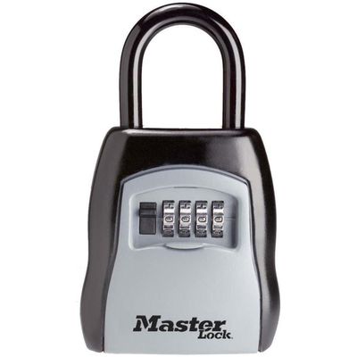 Masterlock Schlüsselsafe mit Bügel grau-schwarz, HxBxT 102x90x40