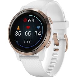 Garmin Venu 2S, GPS, Wi-Fi, oro rosa + bianco