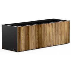 Herstera Letto rialzato Deco Planter 150 x 50 x 50 cm, nero
