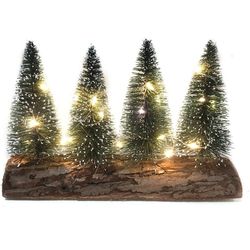 Dameco Decorazioni per tavolo Alberi di Natale, 12 cm, Verde