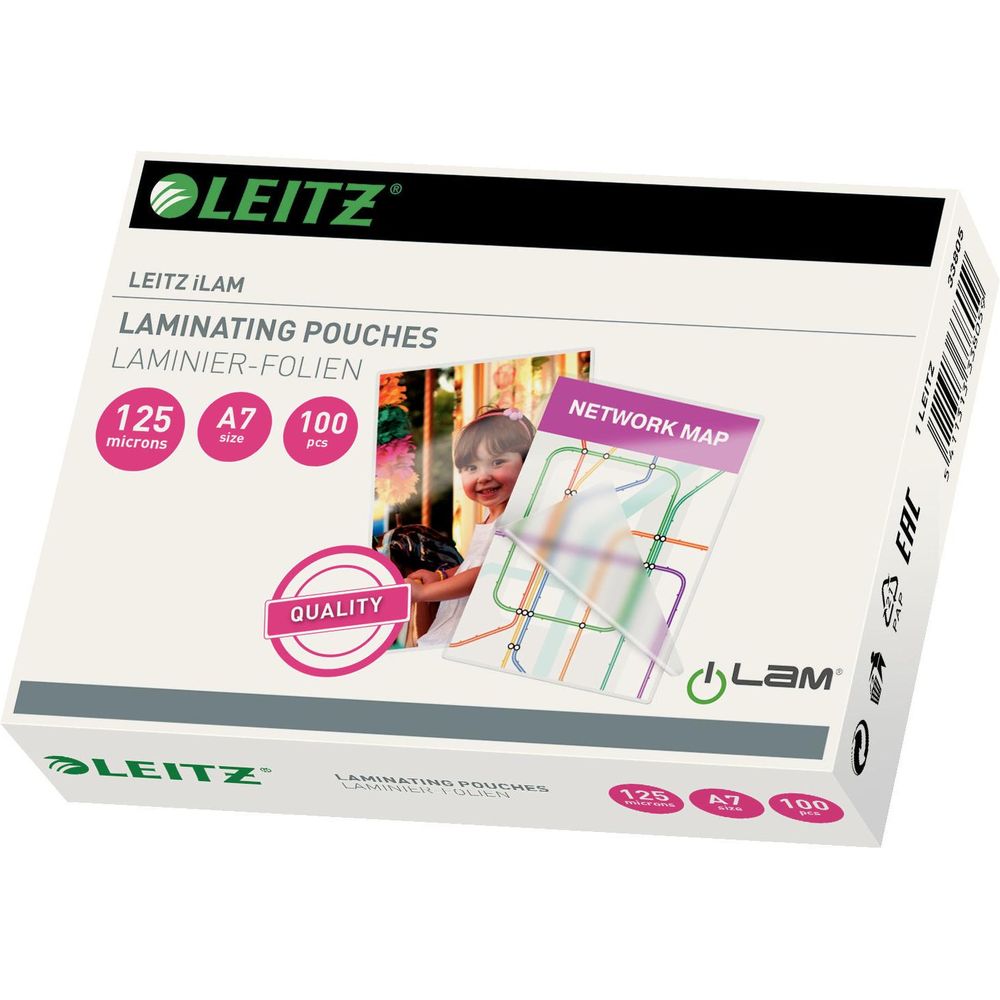 Leitz Laminating film A7, 125 µm, 100 pieces, glossy Bild 1