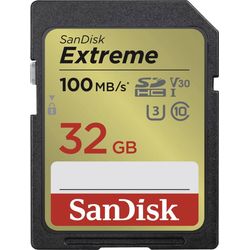 SanDisk Extreme SDHC 32GB 100MB/s Class 10 UHS-I U3