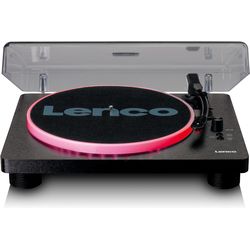 Lenco LS-50LEDBK Plattenspieler, LED