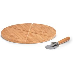 Zeller Present Pizza-Set Bamboo 2-teilig ø32cm