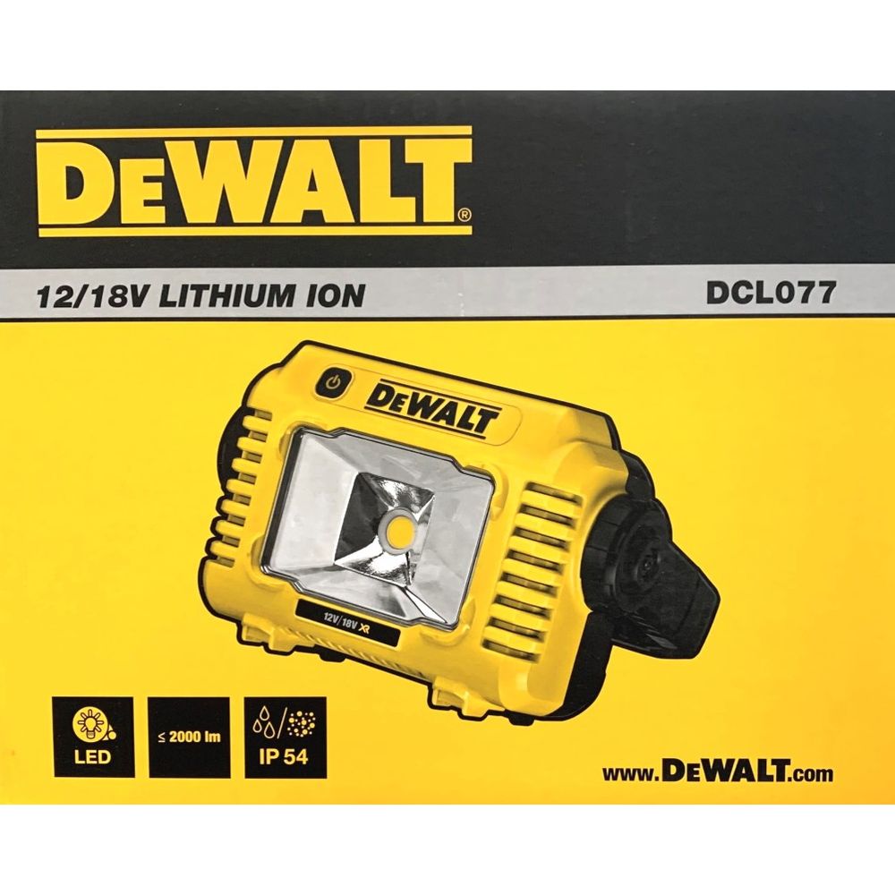 DeWalt DCL077-XJ Lampe de chantier LED sans fil 18V Solo Solo - acheter  chez