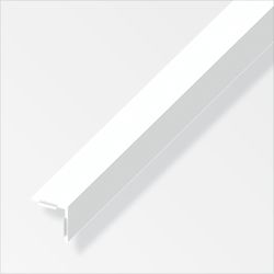 Alfer Angle profile PVC 2.5m White, self-adhesive a=30 mm, b=20 mm, c=1.1 mm