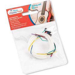 NewClassicToys Complete set with 6 different guitar strings - nylon