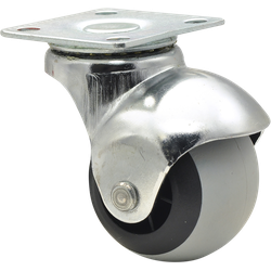 Wagner Swivel castor ø 38 mm with soft screw-on plate