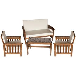 Innovesta Set di divani Lola, Marrone scuro, 4 posti