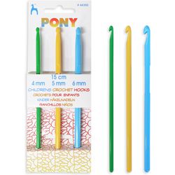 Pony Crochet hook for children size 4/5/6, length: 15 cm