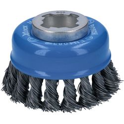 Bosch Professional Spazzola per pentole X-Lock 75 mm, filo d'acciaio intrecciato